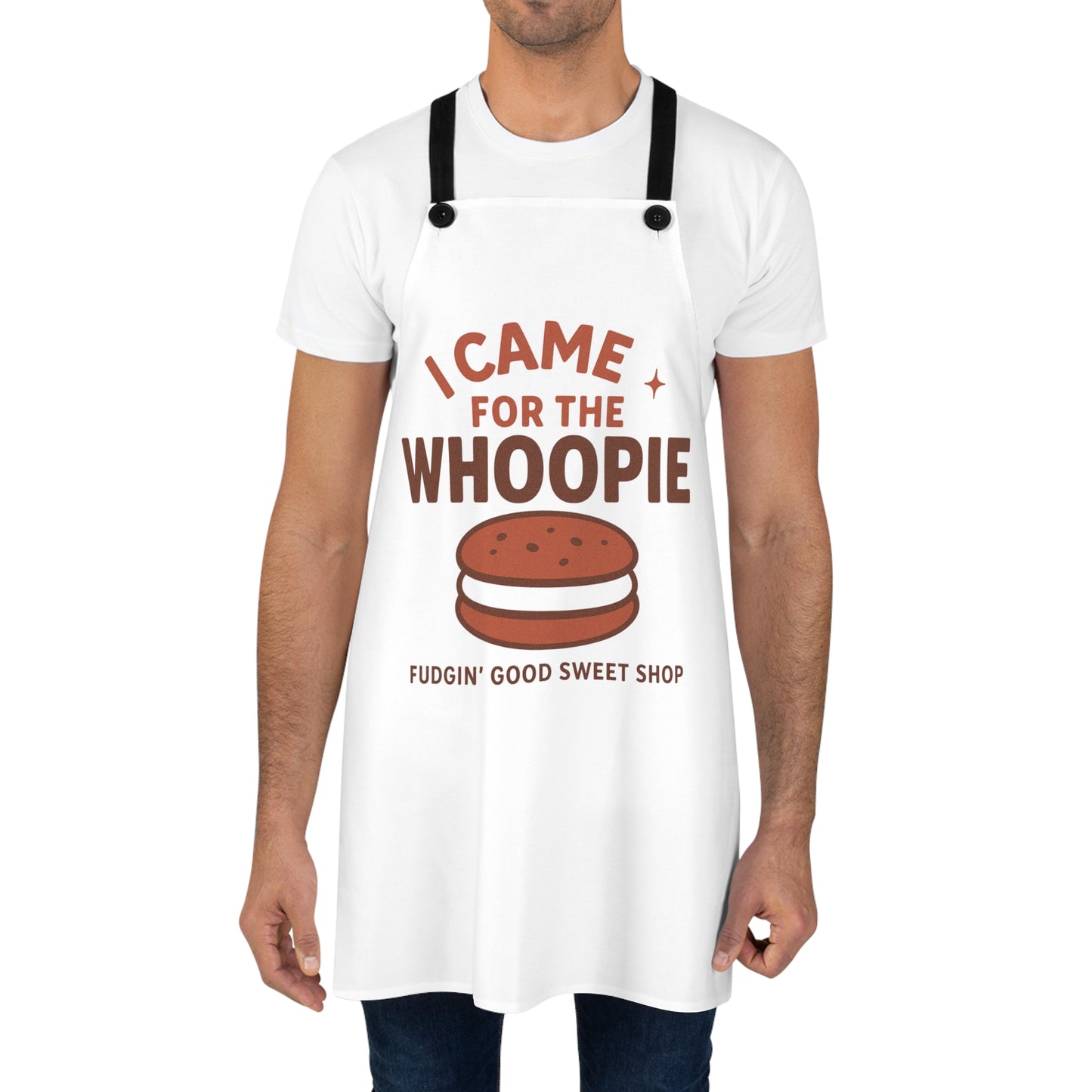 “I Came for the Whoopie” Retro Apron – Fudgin’ Good Sweet Shop Exclusive